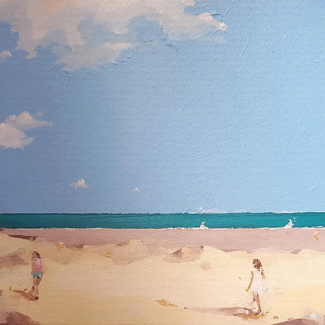 Estudio Dobleuve - Wenceslao Pérez pintura playa