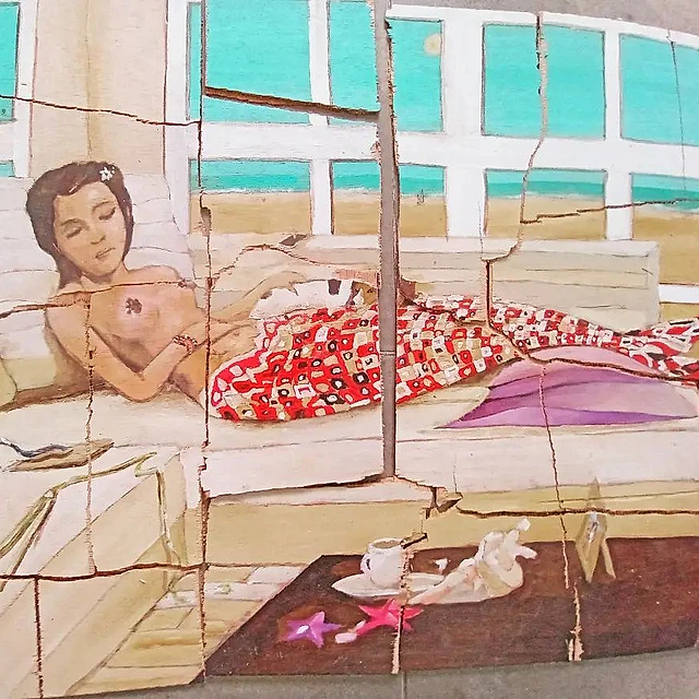 Estudio Dobleuve - Wenceslao Pérez Mural mujer durmiendo